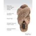 thumbnail image 3 of Women's MeMoi MZP05445 Beverly Faux Fur Open Toe Plush Slipper (Taupe L), 3 of 7