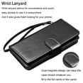 thumbnail image 4 of Ebizware for Samsung Galaxy S23 FE 5G Phone Case, Galaxy S23 FE 5G PU Leather Wallet Case with Credit Card Cash Holder Folio Flip [Detachable] Kickstand Magnetic Cover & Lanyard - Black, 4 of 8