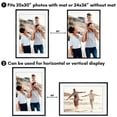 thumbnail image 6 of Americanflat 24x36 Poster Frame with Polished Plexiglass with 20x30 Mat Display Photo Soho Collection - Black, 6 of 8