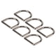 thumbnail image 2 of 60 piezas Anillos D Plateado Negro Forma semicircular Sin rebabas Soldadura sin costuras Aleación de zinc Bricolaje Manualidades Hardware para monedero, 2 of 10
