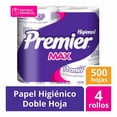 thumbnail image 2 of Papel higiénico Premier Max 4 rollos 500 hojas dobles, 2 of 5