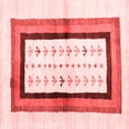 thumbnail image 1 of Ahgly Company Indoor Square Abstract Red Contemporary Area Rugs, 5' Square, 1 of 4