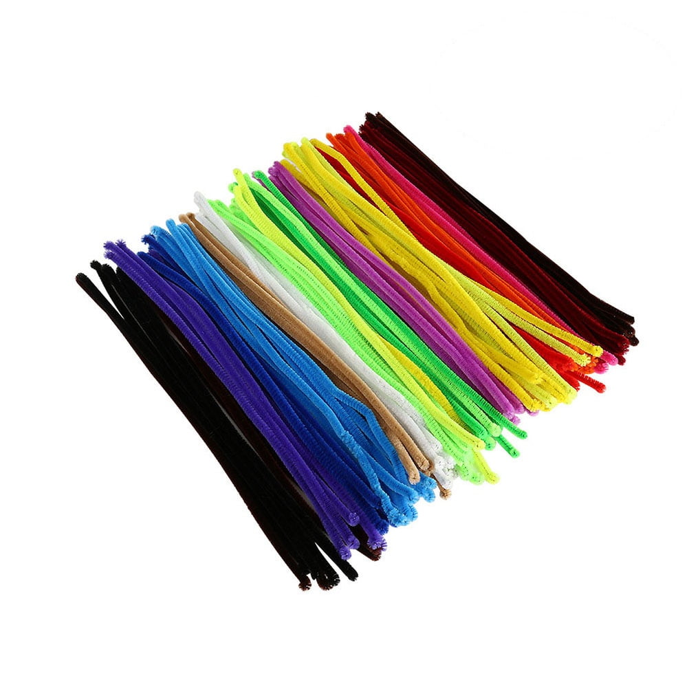 200Pcs Multicolor Glitter Creative Art Stem Bendable Sticks 