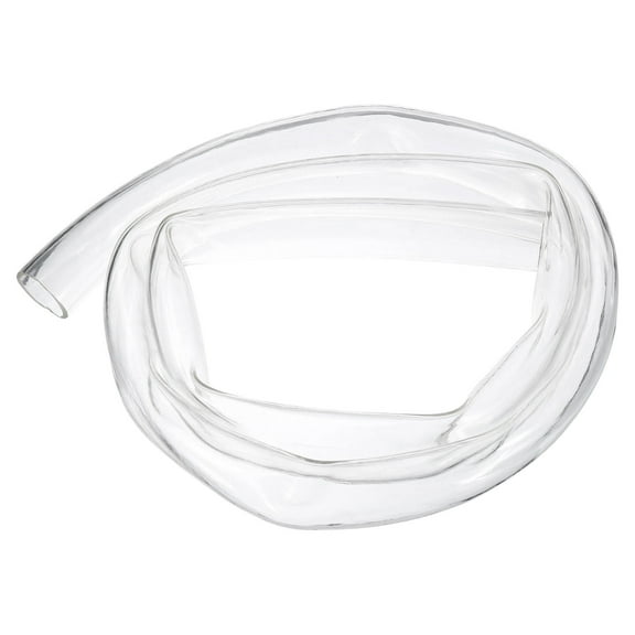 Tubing, 38mm ID x 44mm OD - 6 Feet Long Clear Vinyl Water Pipe, Lightweight Plastic Flexible