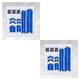 thumbnail image 3 of Yuarrent 1 Juego de pegatinas reflectantes, piezas de rueda de patinete eléctrico, calcomanía impermeable, tira de advertencia de seguridad, azul 2Conjunto, 3 of 4