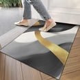 thumbnail image 4 of Gray and Gold Marble Wavy Lines Pattern Door Rugs,Washable Non Slip Door Mats Indoor,Decorative Door Mats,Entry Mat Indoor for Entrance,Bedroom,Kitchen,Bathroom,17"x30", 4 of 6