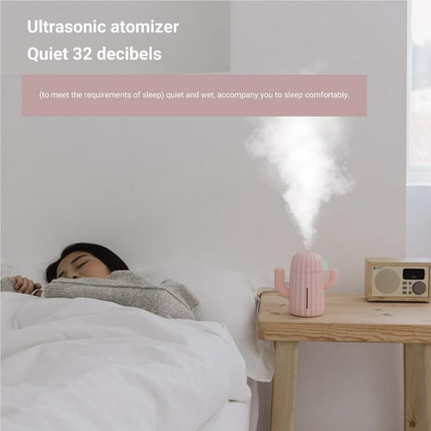 Mini Humidifier Single Room Humidifiers with Night Light for bedroom portable mini Portable Cactus Air humidifier for Office Bedroom