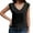 Black, variant on MIXUE Womens Summer Tops Summer Solid Color Loose V Neck Sleeveless Vest Pullover T-shirts Sportwear,Black,L