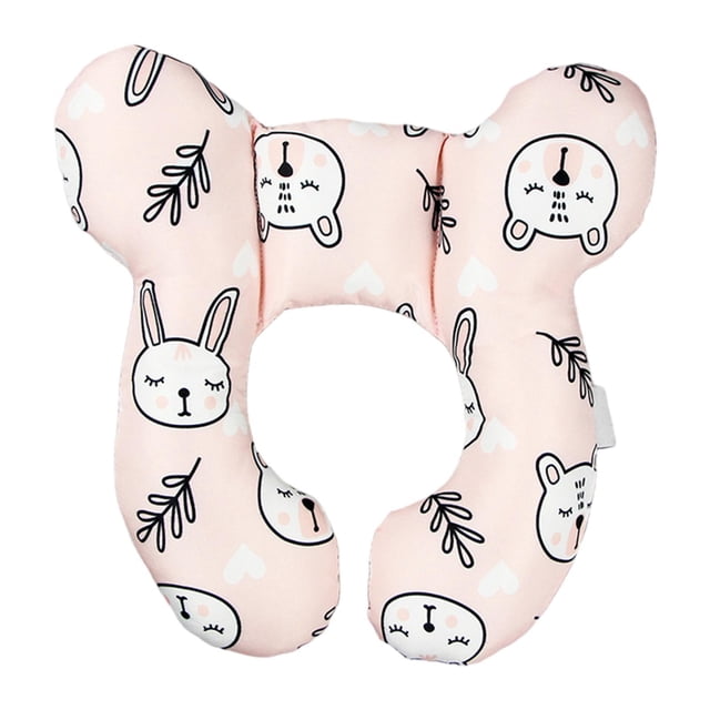 Almohada De Apoyo Para El Cuello Del Bebé Almohada De Alimentación Del Bebé Para Cochecito De Viaje Conejo Infantil
