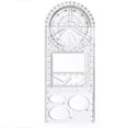 thumbnail image 1 of CEHVOM Multifunctional Student Math Ruler,Multifunctional Rotatable Active Math Ruler Drawing Template, 1 of 1