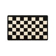 thumbnail image 6 of JML Non-Slip MicrofiberFabric & Rubber Doormat - Soft Entryway Rug for Home/Office (16"x24") - Easy Clean Door Mat for Indoor/Outdoor Use, Black And White Checkerboard, 6 of 6