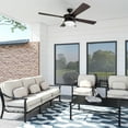 thumbnail image 2 of Prominence Home Auletta 52" Black Indoor/Outdoor Ceiling Fan with 4 Blades, Light Kit, Pull Chains & Reverse Airflow, 2 of 18