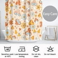thumbnail image 4 of Long Shower Curtain - 84Inch, Water Resistant Polyester Fabric Bathroom Shower Curtain, Retro Mid Century Shower Curtain Machine Washable for Home Bathtubs Decor, 4 of 5