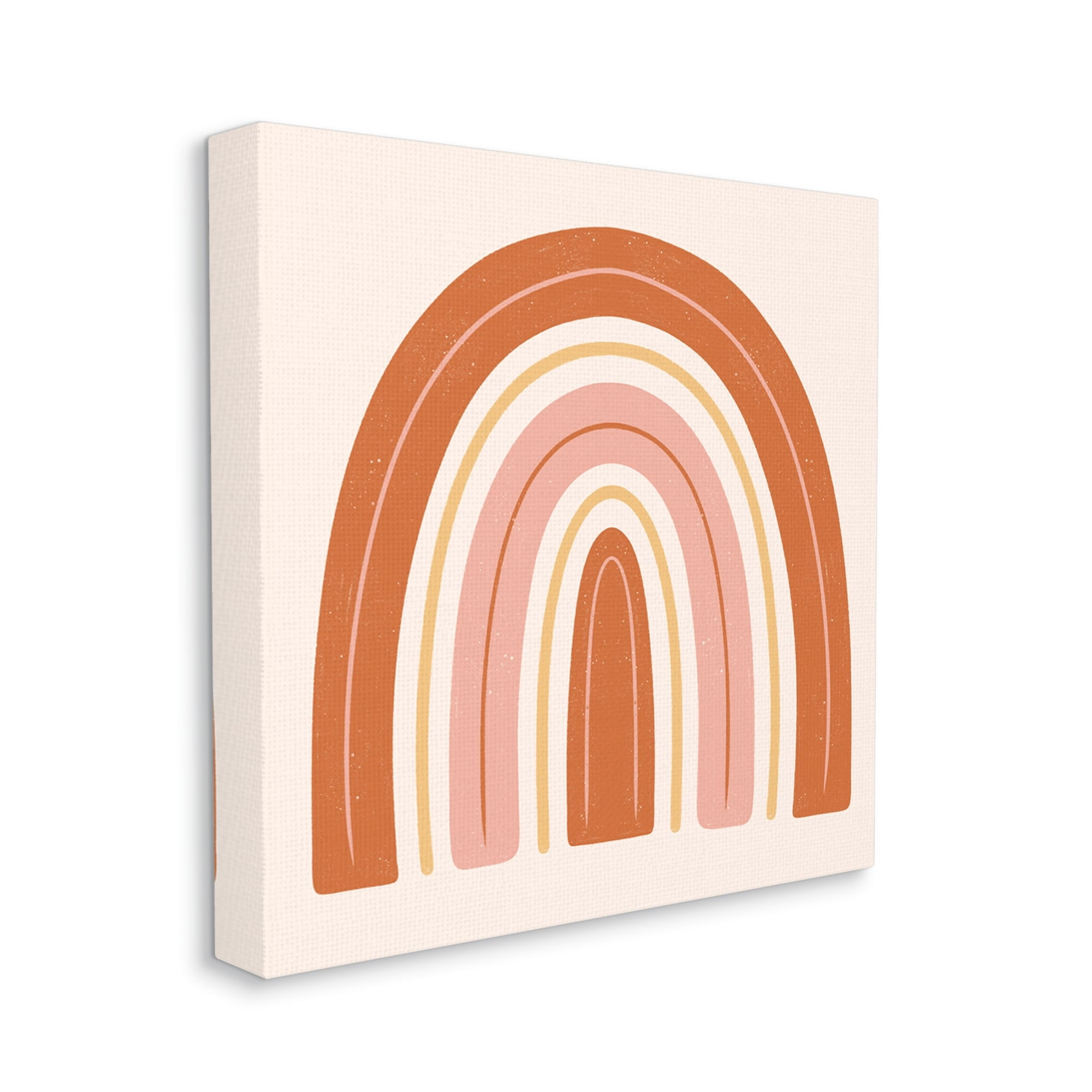 Stupell Industries Casual Striped Red Rainbow Yellow Line Accents Canvas Wall Art, 36 x 36, Design by Jalynn Heerdt