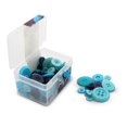 thumbnail image 2 of UNIQUE Creativ Boîte de boutons – formats assortis, 65 g (bleu), 2 of 4