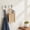 White, variant on 2 Pack Boxing Glove Hooks - Adhesive Free Wall Hooks for Hanging Keys, Hats, Towels, Bags, Scarf, Small Decorative Tissue Box Trash Can Holder, No Drilling, Plastic (Green, Orange, White, Blue)