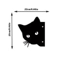 thumbnail image 2 of 9.84×8.66 Inches Crafts Add a Touch of Whimsy to Your Garden with this Iron Silhouette Black Cat Head Wall Decor for Garden Party Décor, 2 of 6