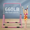 thumbnail image 5 of Slsy Folding Gymnastics Bar for Kids, Height Adjustable Junior Training Bar for Home, Folding Gymnastic Horizontal Bars Equipment Monkey Bars, 5 of 13