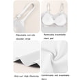 thumbnail image 6 of Tank Tops for Women V Neck Built In Bra Tank Top Sleeveless Slim Fit Comfort Camisole Womens Tank Tops White Xl, 6 of 9