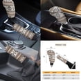 thumbnail image 6 of Jeiento Southwestern Geometric 11 PCS Car Seat Covers Full Set for Front Back Seat Cover, with Headrest Covers Coaster Gear Shift Knob Cover Handbrake Cover Aztec Tribal Keychain Universal Fit, 6 of 8