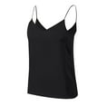 thumbnail image 4 of RMGVDSD Womens Tank Tops Casual Women V Neck Silk Satin Tank Tops With Built In Bra Sleeveless Versatile Layering Shirt Fashion Summer Camisole Fashion Tank Shirt, 4 of 6