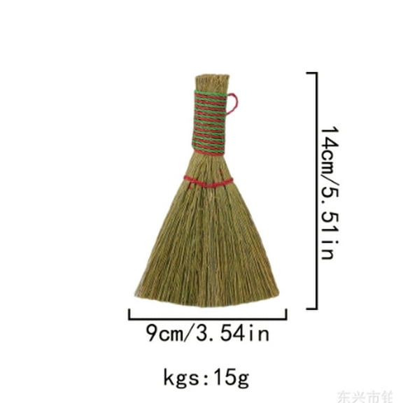 Dayesque 2pcs Mini Whisk Broom for Tea Tray Keyboard Desktop Lightweight Portable Handheld Desk Broom for Home and Kitchen Cleaning