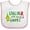 White and Pink, variant on Inktastic Chillin' with My Gnomes Boys or Girls Baby Bib