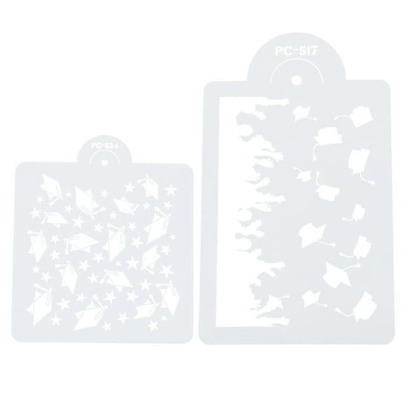 KAKOWELY 2 plantillas para decoración de tartas, prácticas plantillas huecas para tartas, plantillas para tartas DIY