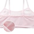 thumbnail image 5 of Training Bras for Girls 9-10 Years Sports Bra Seamless Bralettes Kids Underwear Crop Tops Lightweight Camisole (Teens, Light Pink), 5 of 6