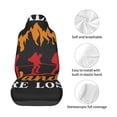 thumbnail image 4 of Honeii Not All Who Wander Are Lost Hiking Print Car Seat Cover,Car Interior Covers,Universal Fit Seat Protector, Compatible with Most Cars, SUVs, Trucks, and Vans, 4 of 5