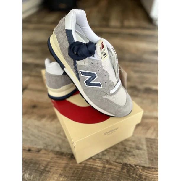 New Balance 996 Made in USA Gray/Blue Colorway Size 10.5 Authentic U996TE $190