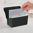 thumbnail image 1 of Cqxid Office&Craft&Stationery Under $10 Card Box Index Card Paper Plastic Storage Box. Writing Card Classification Bookmark. Simple Recipe Business Card Desktop Storage Box（2pc）, 1 of 8