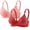 Hot Pink4, variant on Ohufall 2PC Bras for Women Fashion Sports Stretchy Soft Bra Adjustable Straps Push Up Bralette,80BC-95BC