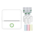 thumbnail image 2 of Sticker Thermal Sticker Printer Machine Inkless Portable Thermal Printer BT Wireless Portable Phone Printer Sticky Note Printer For Notes Compatible With For  White, 2 of 7