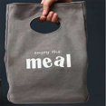 thumbnail image 2 of Minnieouse Bolsa de lona con letras para el almuerzo, bolsas de comida aisladas para mantener fresco al aire libre, contenedor de almacenamiento Bolsas de mensajero y de hombro Blanco Minnieouse AP012579-01, 2 of 6