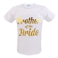 thumbnail image 2 of de novia, letras doradas impresas, camiseta de para hombre, de bodas Sunnimix Camiseta para hombre, 2 of 8