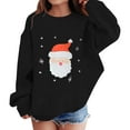 thumbnail image 3 of EnJoCho Kids Christmas Crewneck Sweatshirt - Retro Merry Xmas Long Sleeve Pullover with Bright Holiday Doodles for Boys & Girls, 3 of 6