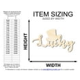 thumbnail image 2 of Unfinished Wood Lucky Shape | DIY Craft Cutout 30" / 3/4", 2 of 3