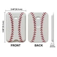 thumbnail image 2 of WIRESTER Leather Magnetic Card Holder Wallet for MagSafe, Cute Stick-On Phone Accessory Compatible with iPhone 17/16/15/14/13/12 Series – Baseball, 2 of 6