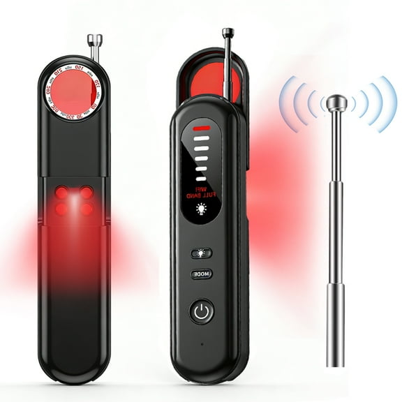 Aleanu Hidden Camera Detector, 2025 Hidden Bug and Device GPS Detector for Trave, Hotels, Home, Office, 6 Levels Sensitivity