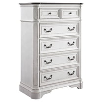 ACME Florian Chest in Antique White and Oak