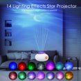 thumbnail image 6 of Star Projector, 14 Colors Flying Saucer Aurora Projector Galaxy Projector for Bedroom, Rechargeable Galaxy Night Light with 5 White Noise for Kids Adults, Home Theater, Ceiling, Birthday Gift, 6 of 8
