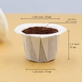 thumbnail image 2 of Papel de filtro de café desechable, 200 unidades, para cafeteras Keurig, 2 of 6