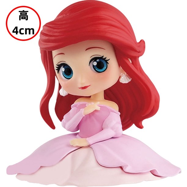 Bandai La Sirenita Anime Qposket Personajes Ariel Glitter Line Figura de acción Modelo coleccionable Juguetes Regalo de cumpleaños