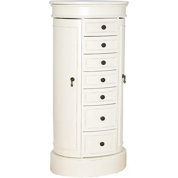 Hives and Honey Bailey Tuscan White Jewelry Storage Armoire Walmart