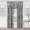 thumbnail image 2 of Achim Charlotte Polyester Light Filtering Curtain Valance, Grey, 52" x 17", 2 of 5
