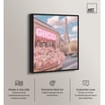 thumbnail image 2 of Pink Glam in Paris Canvas Print Fashion Art by Art Remedy, Black Frame, 36 x 45, 2 of 6
