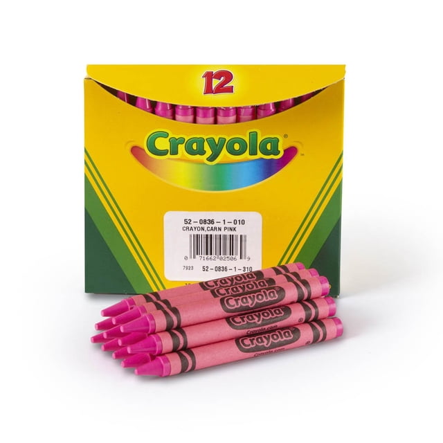 Crayola Crayons Bulk 12 unidades, color rosa