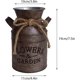 thumbnail image 5 of Florero de Metal Shabby Chic, decoración pintada con óxido, cubo para lata de leche, jarra primitiva de campo, decoración de granja grande, 5 of 5
