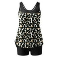 thumbnail image 6 of tankini&nbsp;tops Two Piece Swimsuits For Women Leopard Print Tank Top With Boyshorts Bathing Suits, 6 of 9